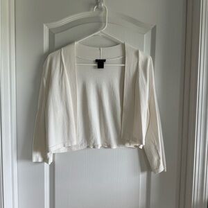 Ann Taylor white bolero size L